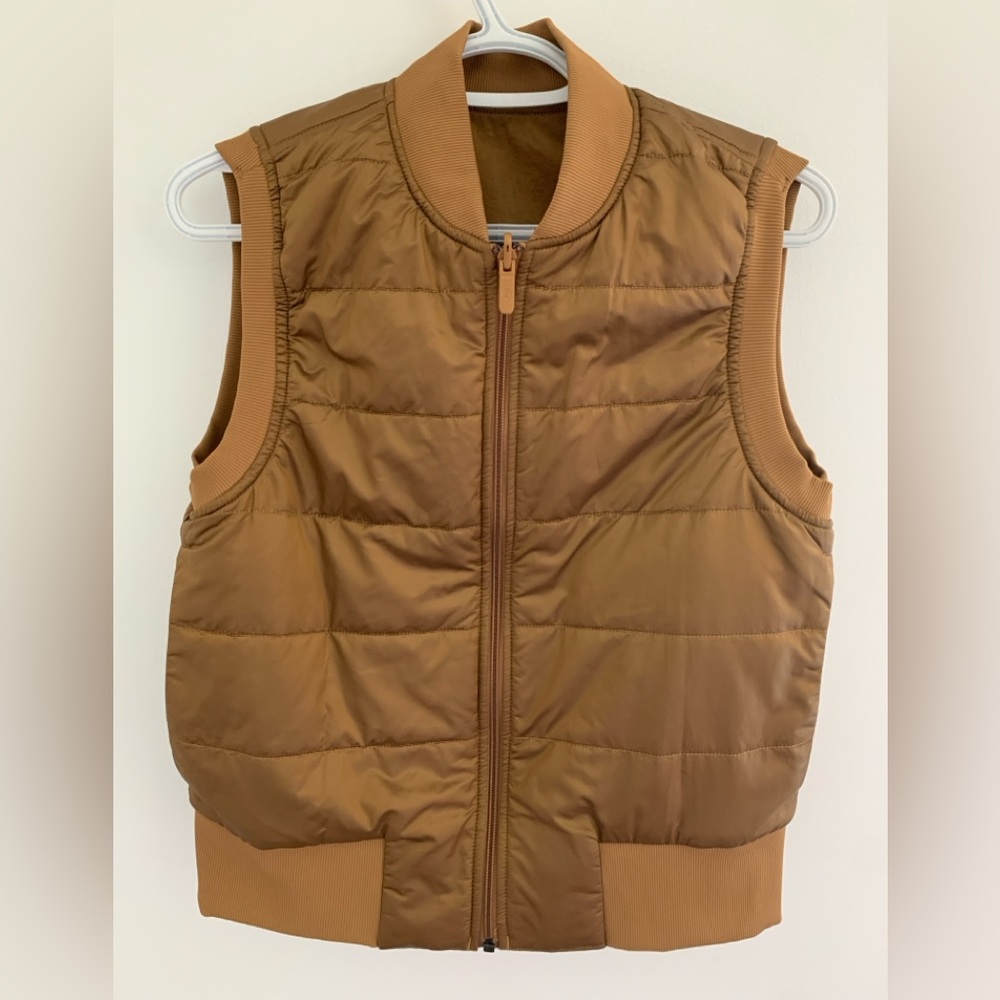 lululemon athletica Reversible Puffer Vest in Mustard